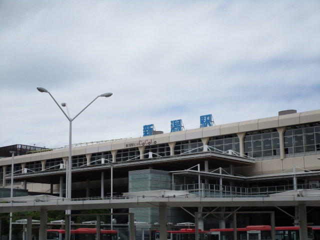 新潟駅南口、上越新幹線の終点。